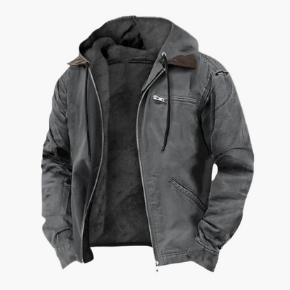 Stylische Freizeitjacke mit Kapuze und Reißverschluss