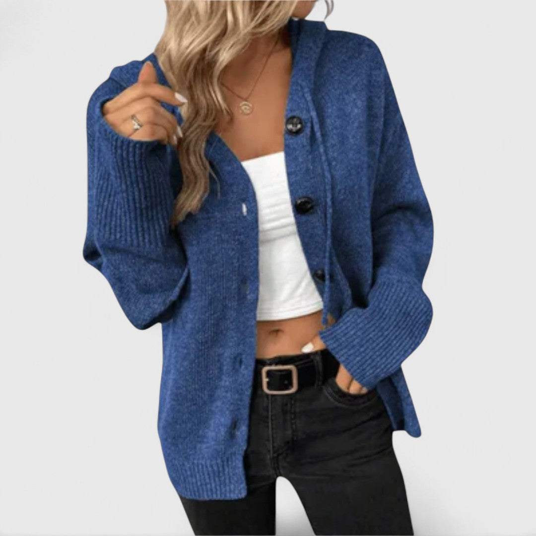 Eleganter Cardigan Damen Klassisch Knöpfe