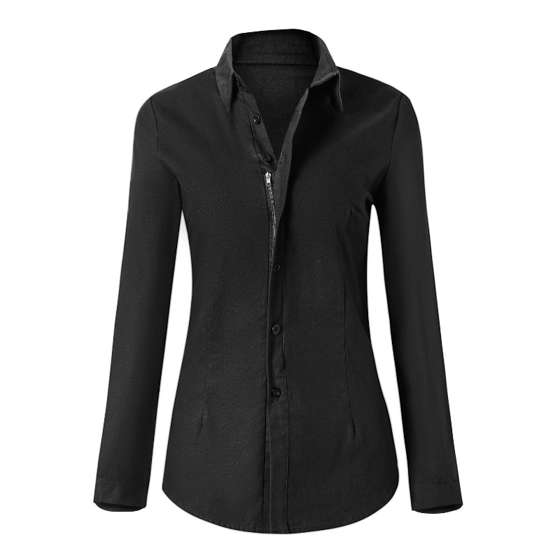 Elegante Damenbluse Langärmlig Klassisch