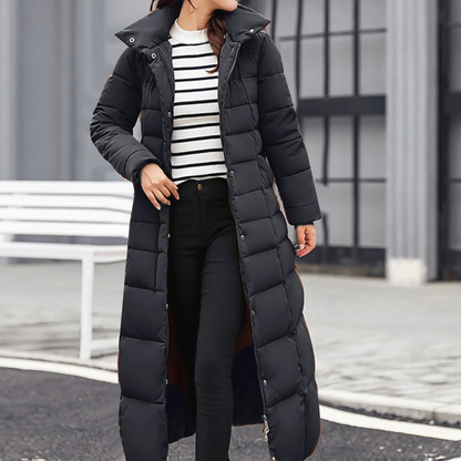 Stylische Damenpufferjacke Elegant Knopf