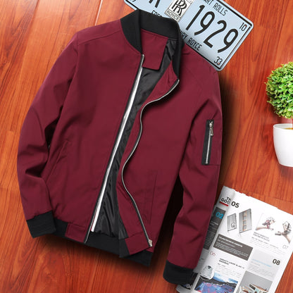 Stilvolle Herren Bomberjacke Modern Design