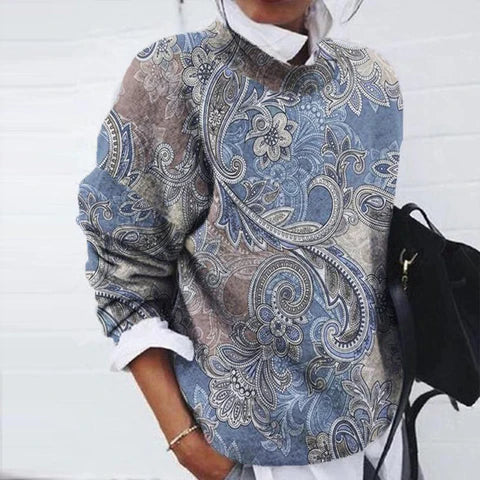 Jessie - Comfort Pullover Mit Trend-Aufdruck - IdealeKleiden