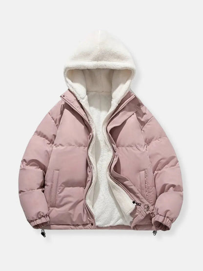 Warme Winterjacke Damen Reißverschluss Soft