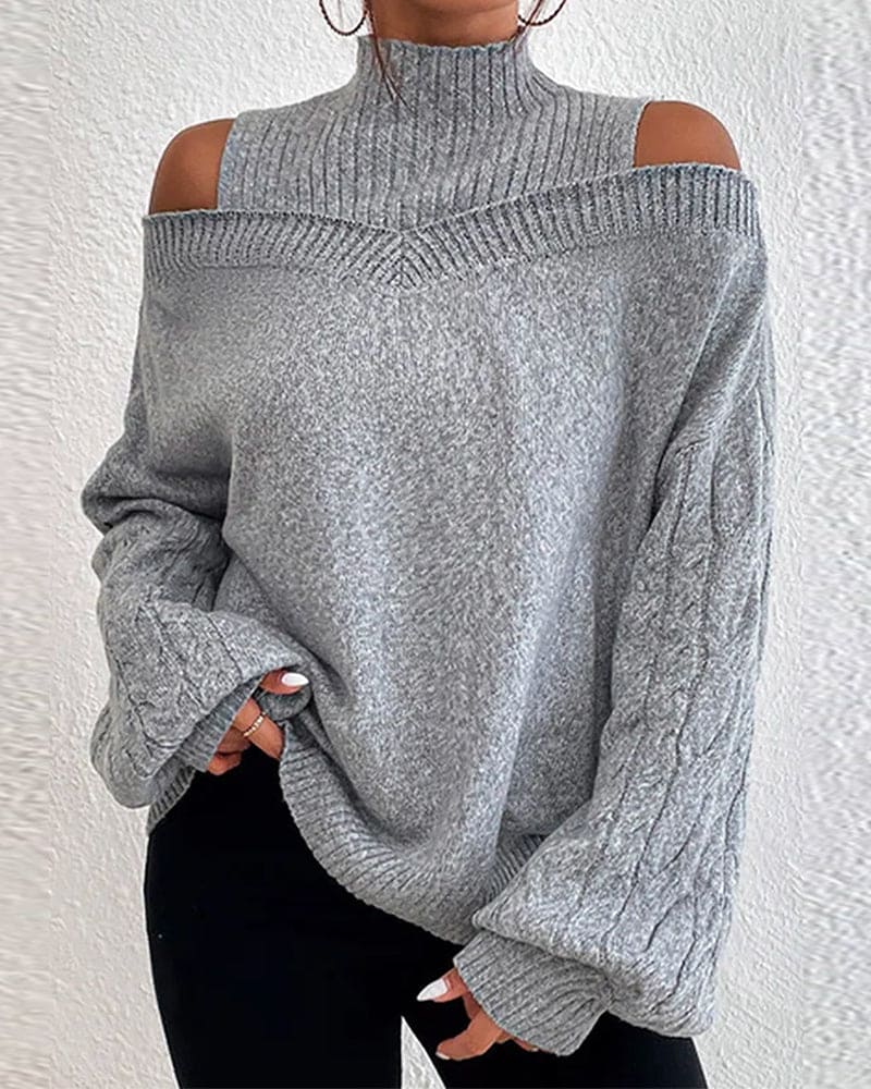 Bequemer Pullover Lässig Casual