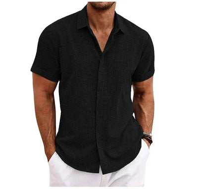 Herrenhemd Baumwolle Leinen Modern Slimfit