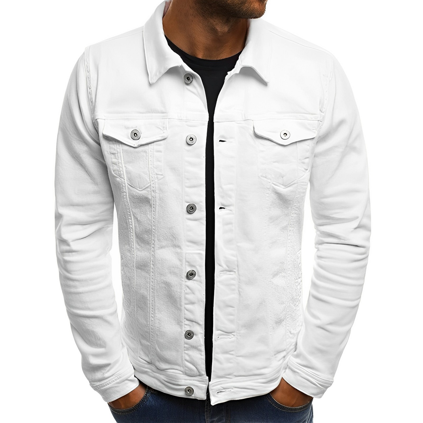 Sommerjacke Herren Jeans Blau Cool
