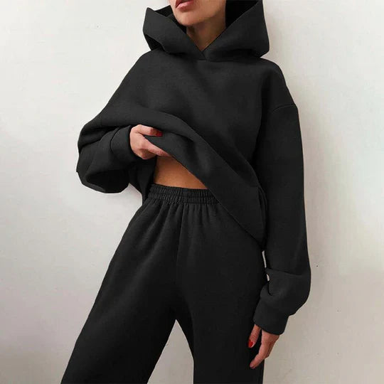Damen Jogginganzug Bequem Sportlich - IdealeKleiden