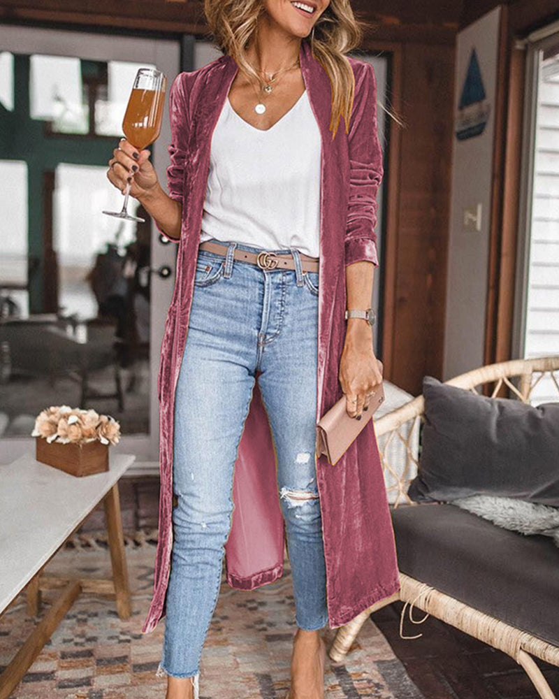 Lange Damenjacke Elegant