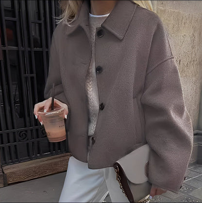 Damen Jacke Lässig Chic Revers