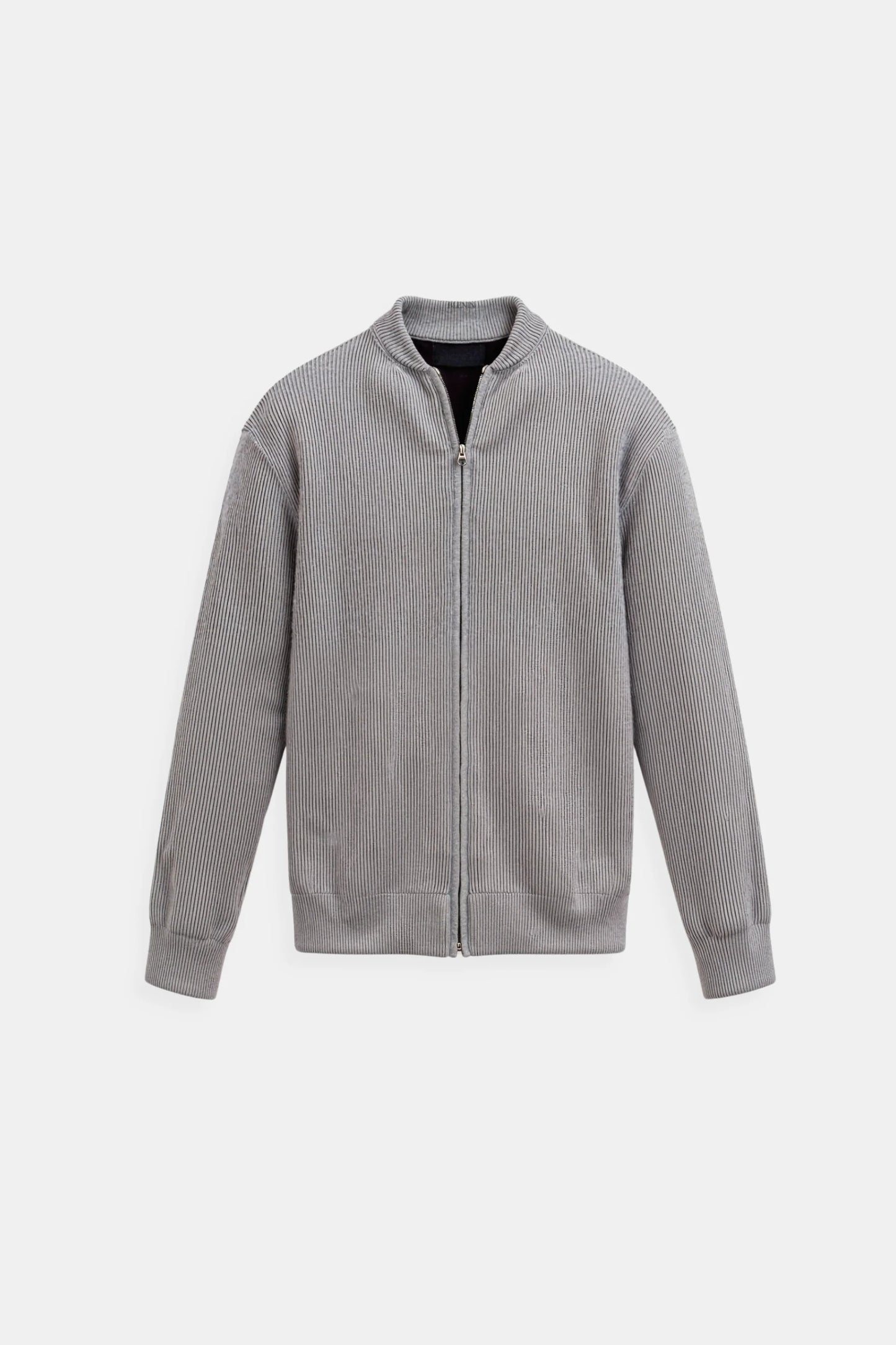 Elegante Herren Strickjacke Slim Fit Reißverschluss - IdealeKleiden