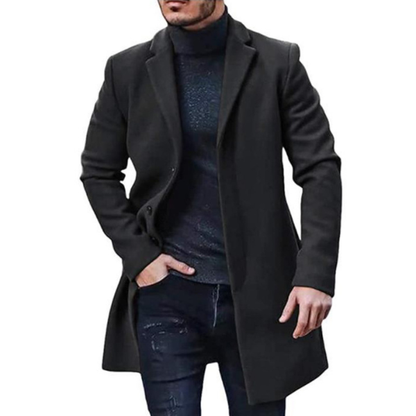 Herren Wollmantel Warm Elegant