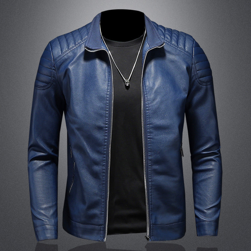 Modische Lederjacke Slim Fit Herren