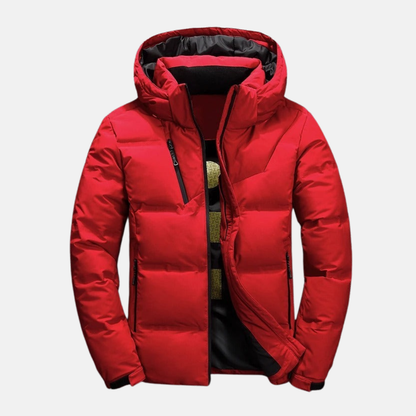 Praktische Steppjacke Kapuze Hüftlang