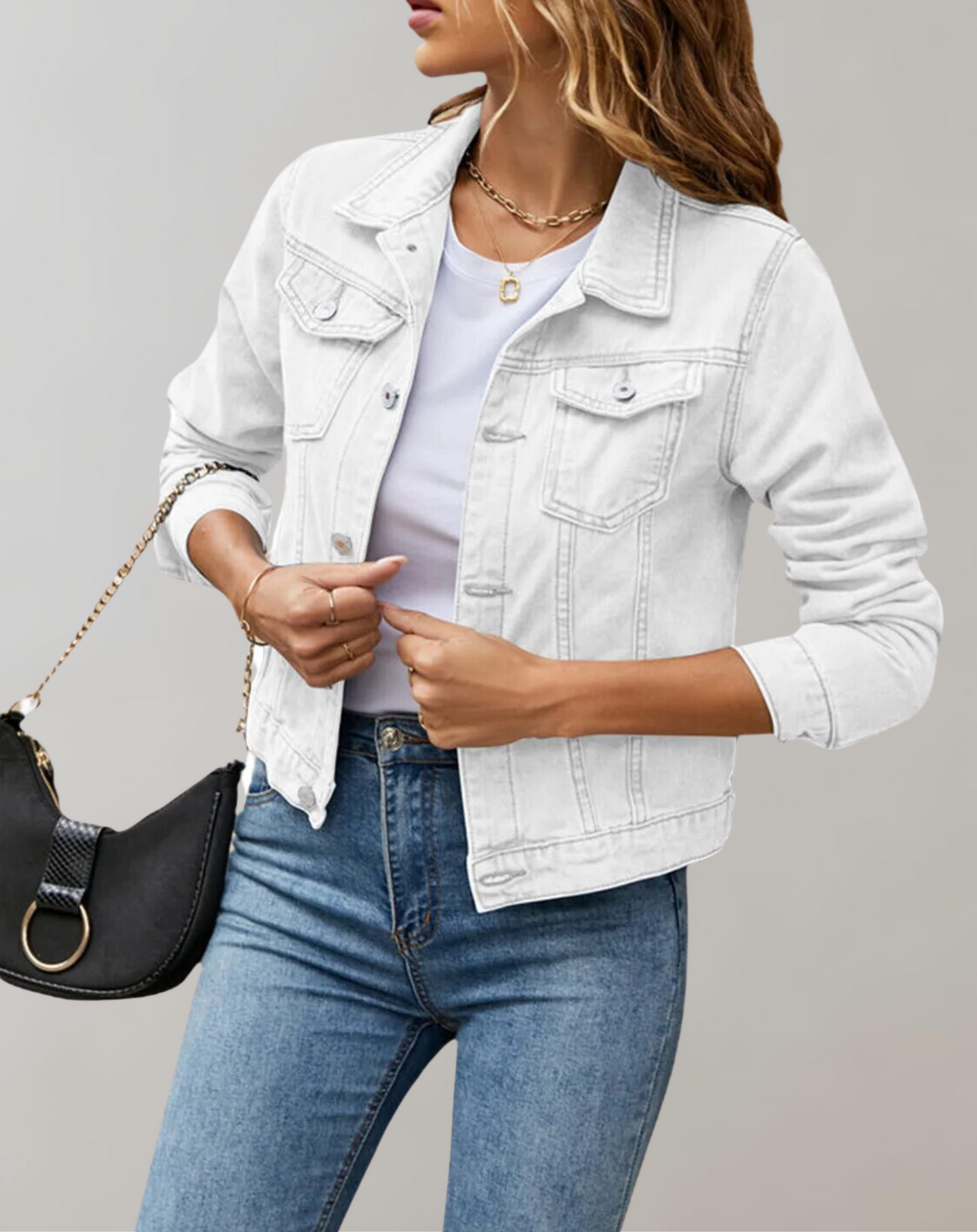 Elegante Frauenbluse Lässig Langarm