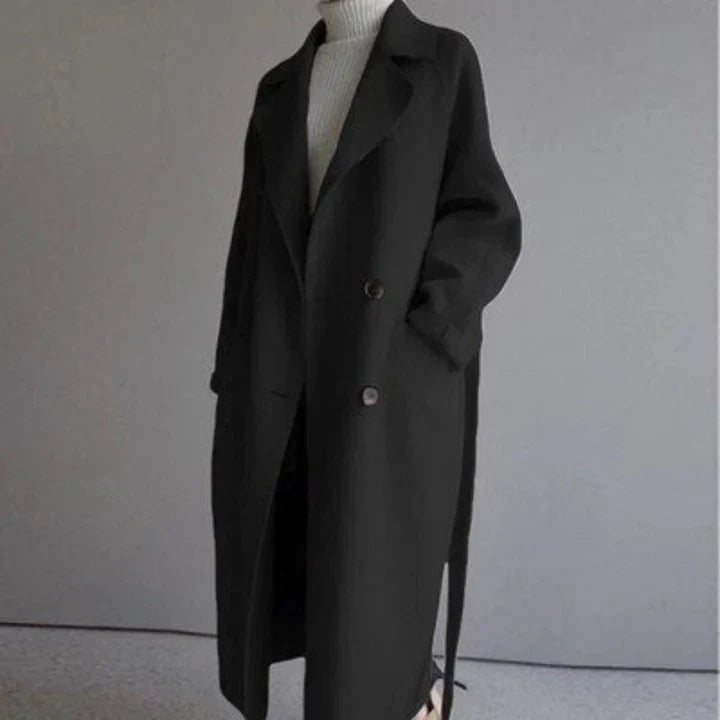 Eleganter Damenmantel Schwarz