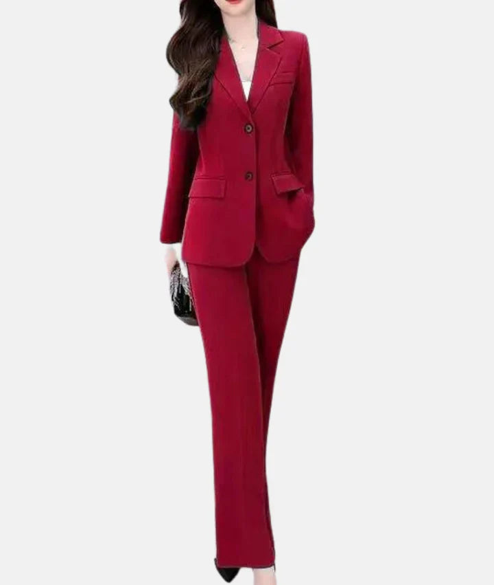 Schicke Business-Hose mit Slim-Fit Blazer - IdealeKleiden