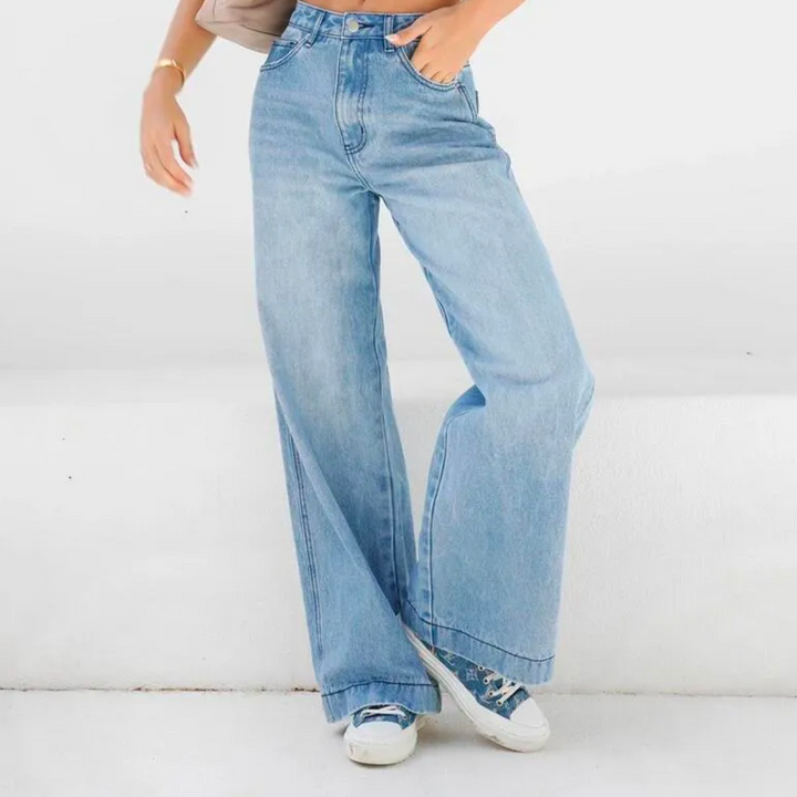 Damen Baggy Jeans Bequem - IdealeKleiden