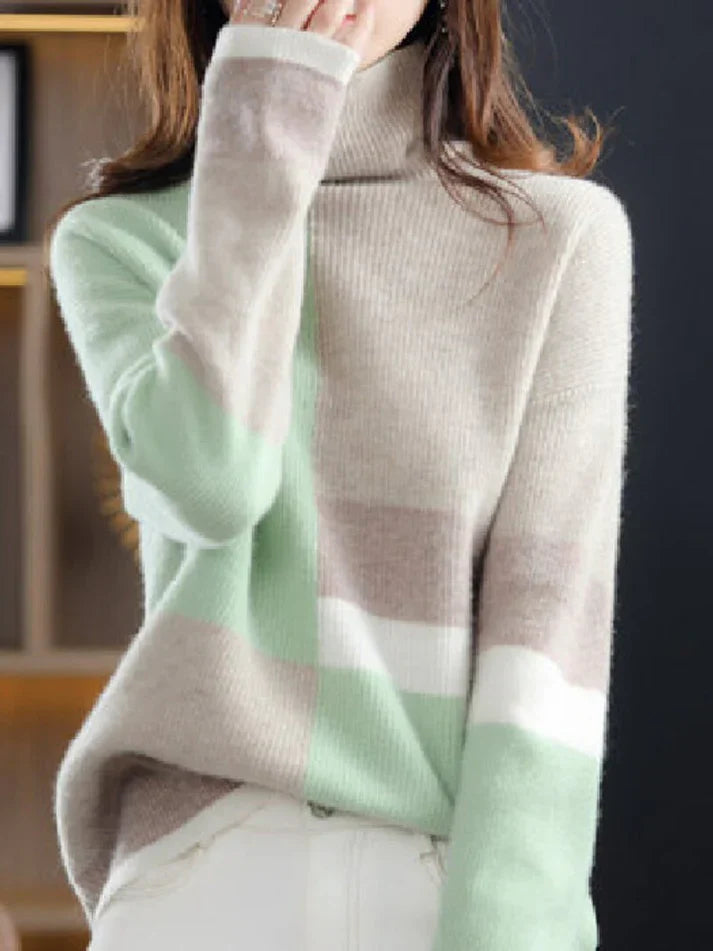 Damen Rollkragenpullover Elegantes Design