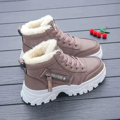 Warmes Winterstiefel Set Dicke Baumwolle