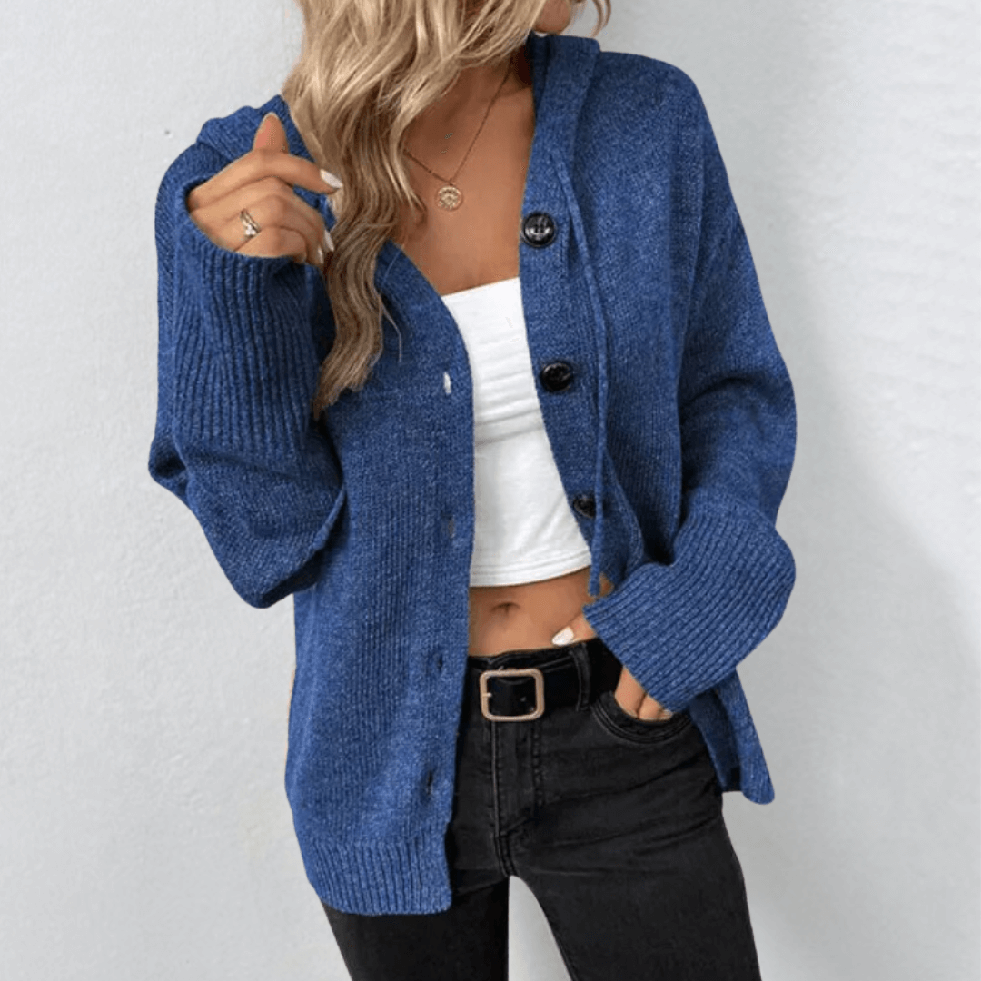 Damen Strickjacke Warm Modern Knöpfe
