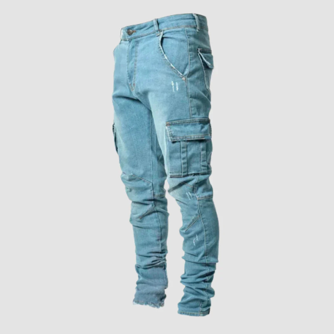 Bequeme Jeans mit Elastik