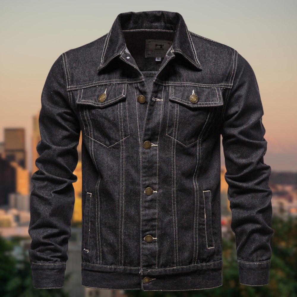 Moderne Jeansjacke Klassisches Stylish Design