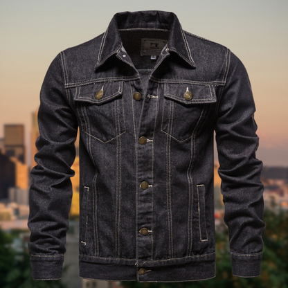 Moderne Jeansjacke Klassisches Stylish Design
