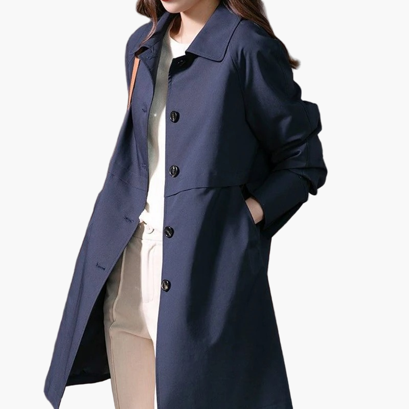 Damen Wintermantel Klassisch Elegantes Design - IdealeKleiden