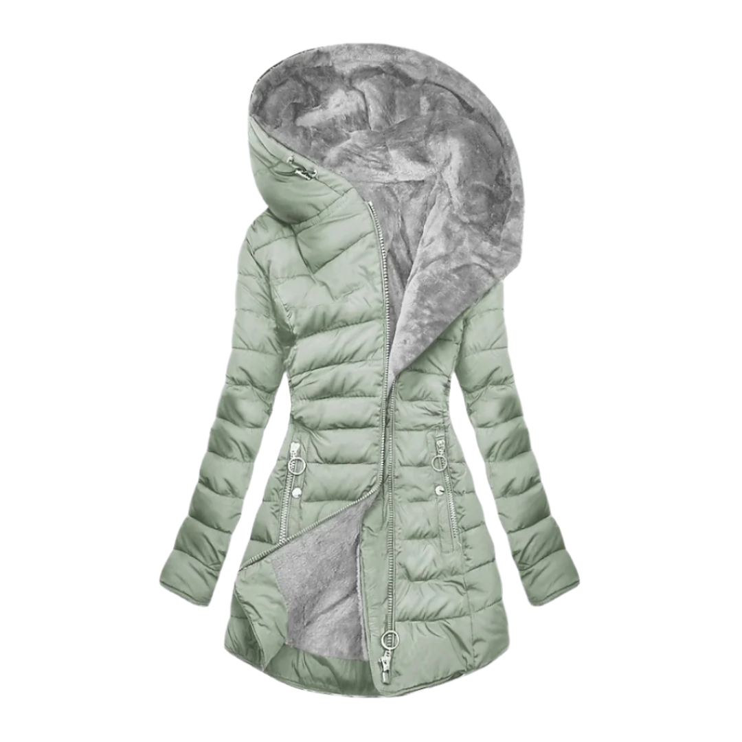Warme Damen Winterjacke Weich Fleece