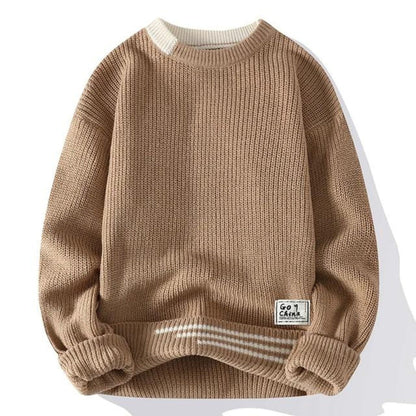 Weicher Strickpullover Herren Warm Fleece