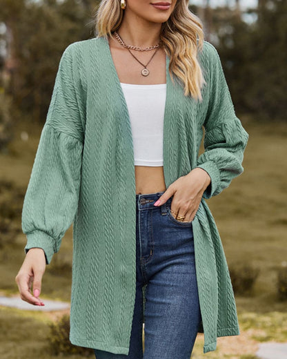 Klassischer Cardigan mit Latzärmeln Elegant