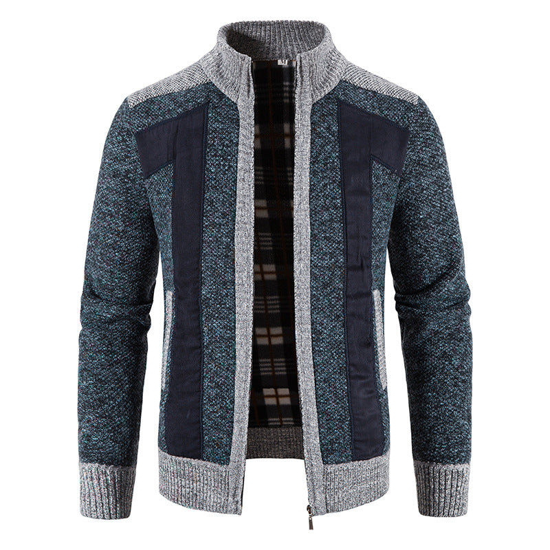 Bequeme Plüschjacke Herren Reißverschluss