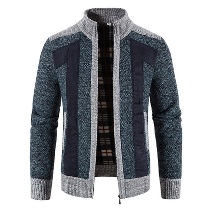 Bequeme Plüschjacke Herren Reißverschluss