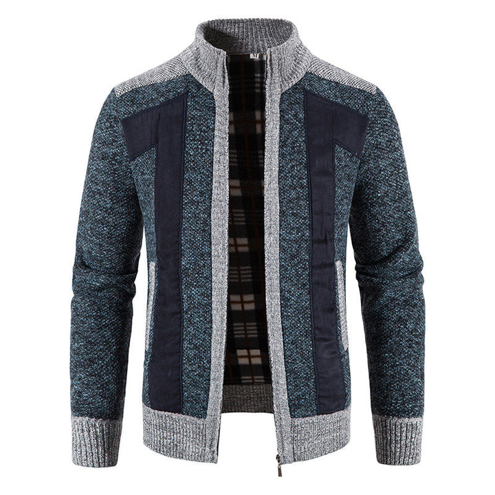 Bequeme Plüschjacke Herren Reißverschluss
