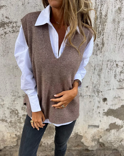 Weiche Strickweste Damen Pullover