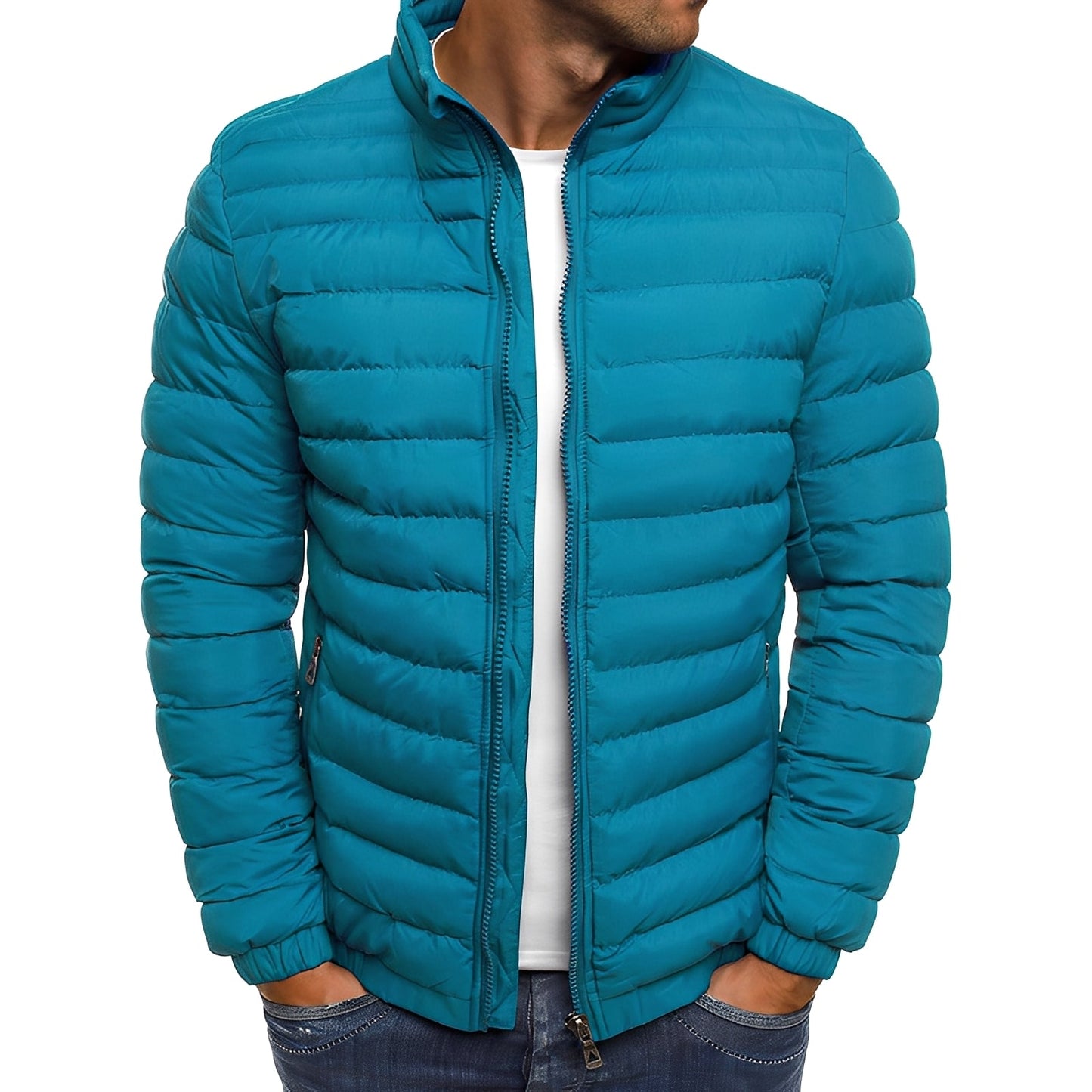 Herren Daunenjacke Warm Lässig - IdealeKleiden