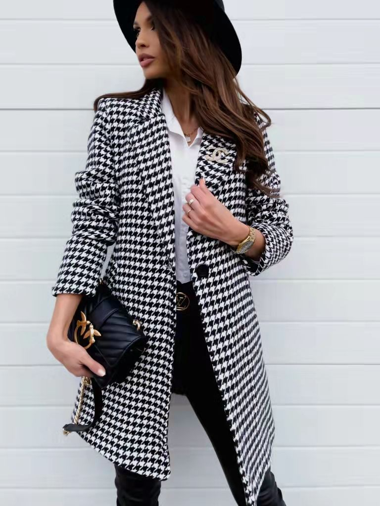 Lässiger Damen Blazer Offene Vorderseite