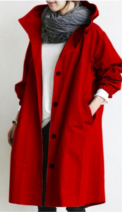 Damen Trenchcoat Wasserdicht Praktisch