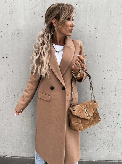 Lange Daunenjacke Zeitlos Elegant Winterjacke für Damen