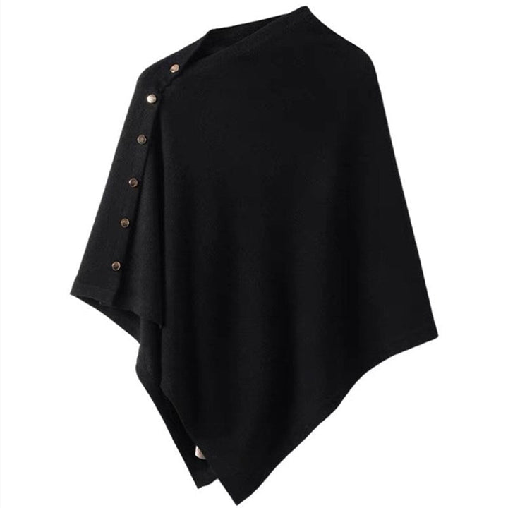 Stylischer Poncho Damen Asymmetrisch Drapiert