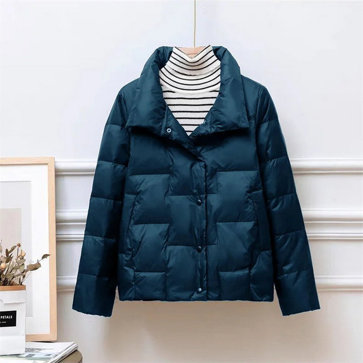 Winter Pufferjacke Damen | Rollkragen Steppjacke