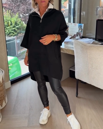 Modische Herrenkleidung Stehkragen Relaxed Fit