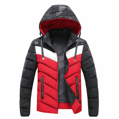 Herren Winterjacke Warm Daunenfüllung