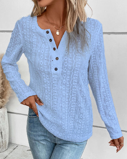 Trendy Oberteil Cut-Out-Design