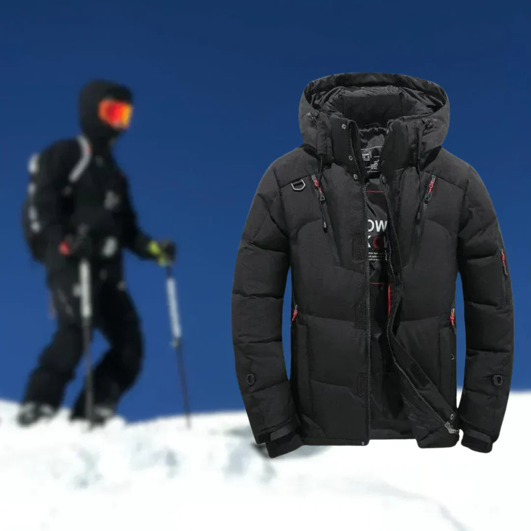 Warme Winterjacke mit Abnehmbarer Mütze