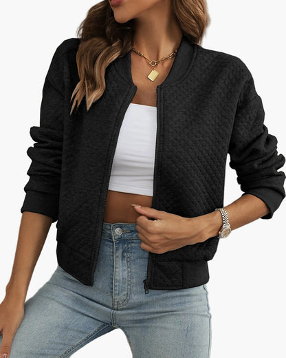 Bomberjacke Stepp-Design Sportlich Freizeitjacke