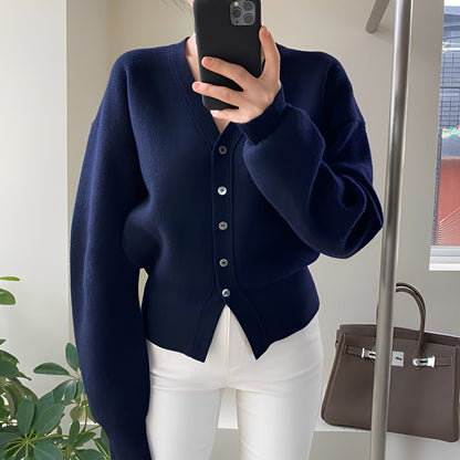 Elegante Strickjacke Damen Klassisches Design