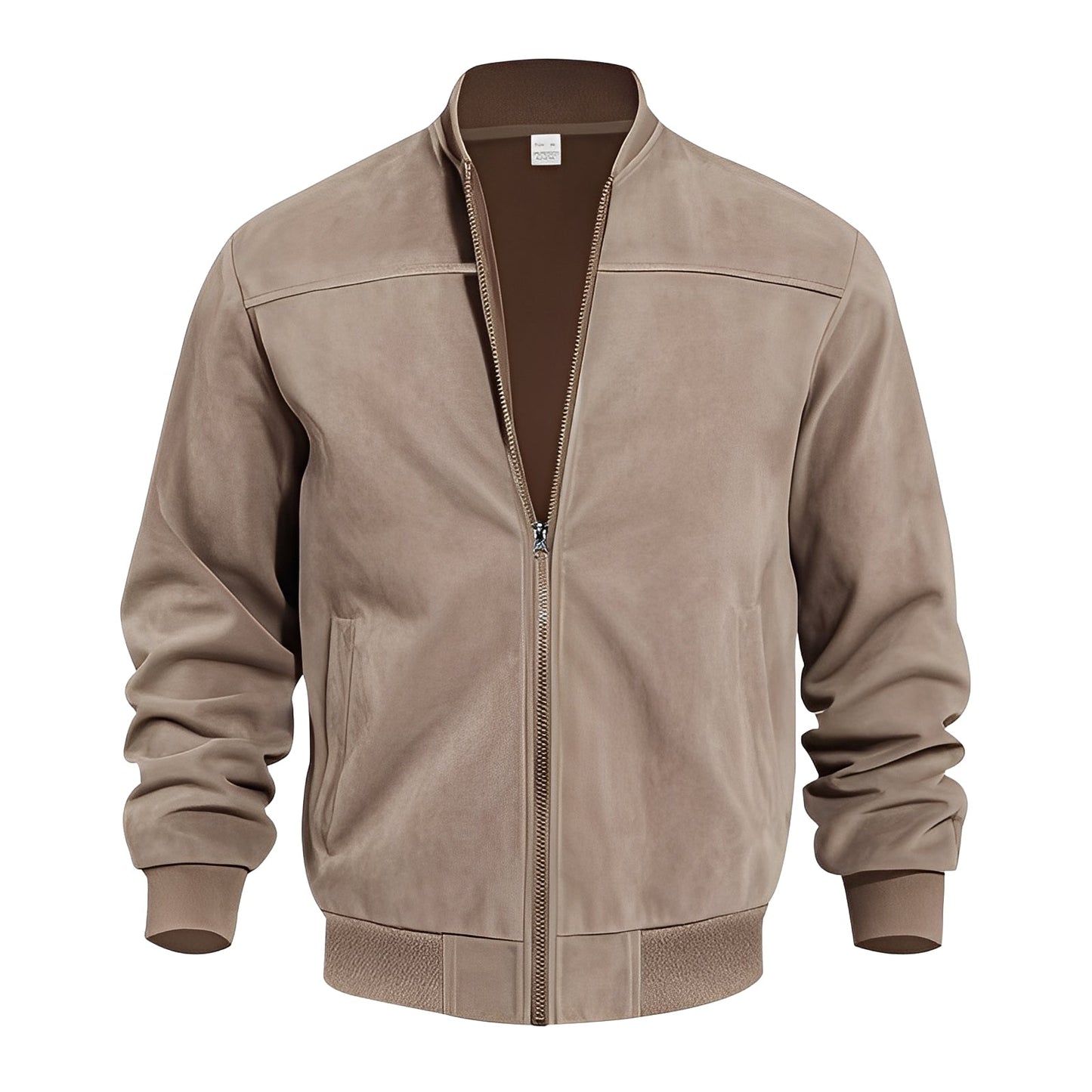 Männer Lederjacke Elegant Wildleder