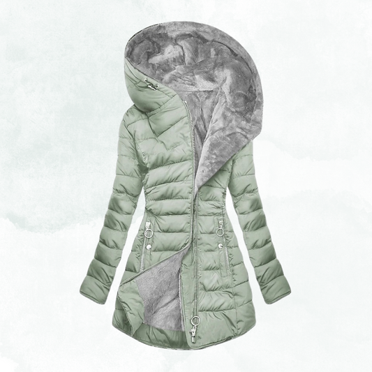Warme Damen Winterjacke Weich Fleece - IdealeKleiden
