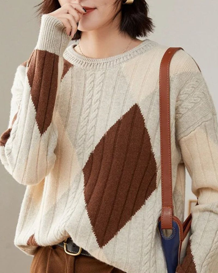 Merino Wolle Strickjacke Damen